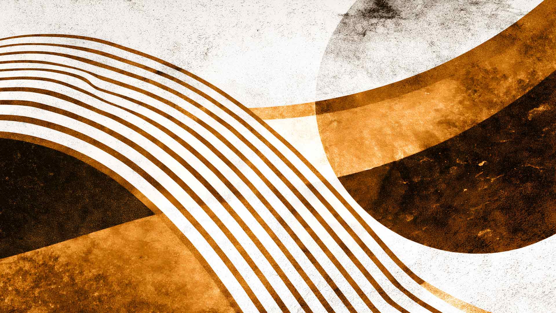 复古抽象橙色线条背景桌面壁纸