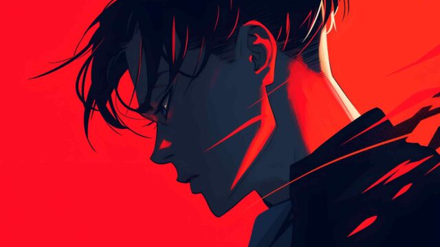 利威尔·阿克曼红色桌面壁纸